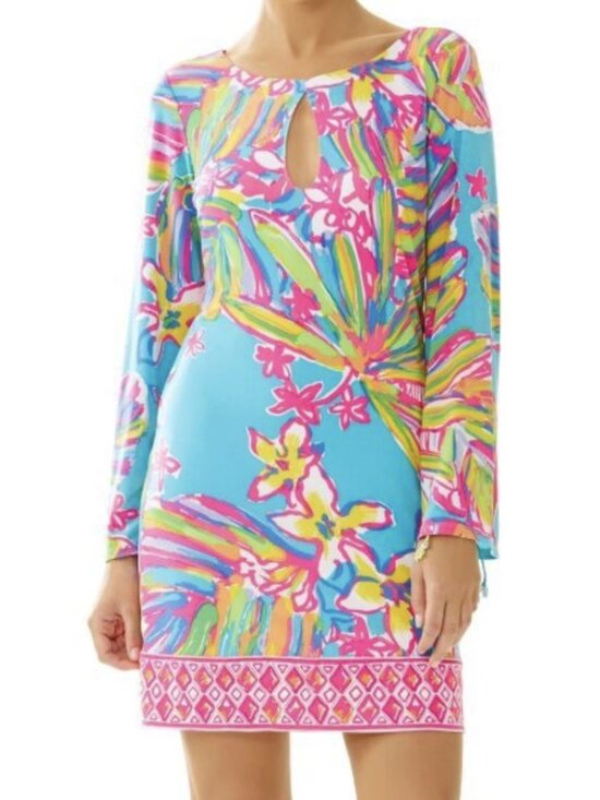 Lilly Pulitzer Dresses & Skirts - LILLY PULITZER Fairfield Tunic Dress Sea Blue Summer Haze Small Preppy Bright
